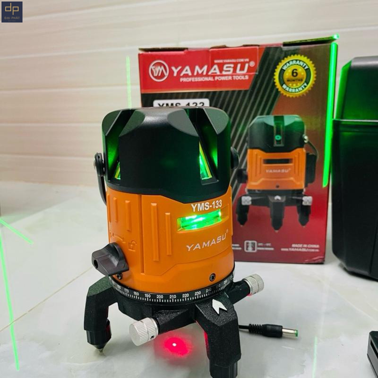 Máy Cân Bằng Laser Yamasu 5 Tia Xanh LED Siêu Sáng YMS-133
