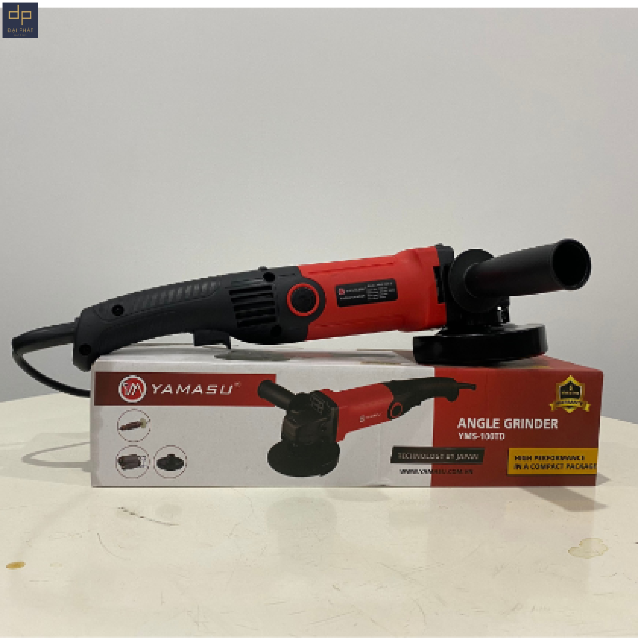 MÁY MÀI GÓC YAMASU YMS-100TD TAY DÀI CÔNG TẮC BÓP