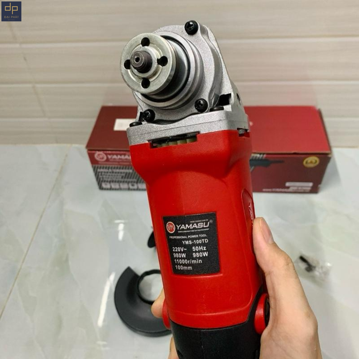 MÁY MÀI GÓC YAMASU YMS-100TD TAY DÀI CÔNG TẮC BÓP