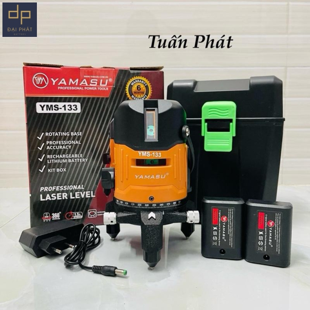 Máy Cân Bằng Laser Yamasu 5 Tia Xanh LED Siêu Sáng YMS-133